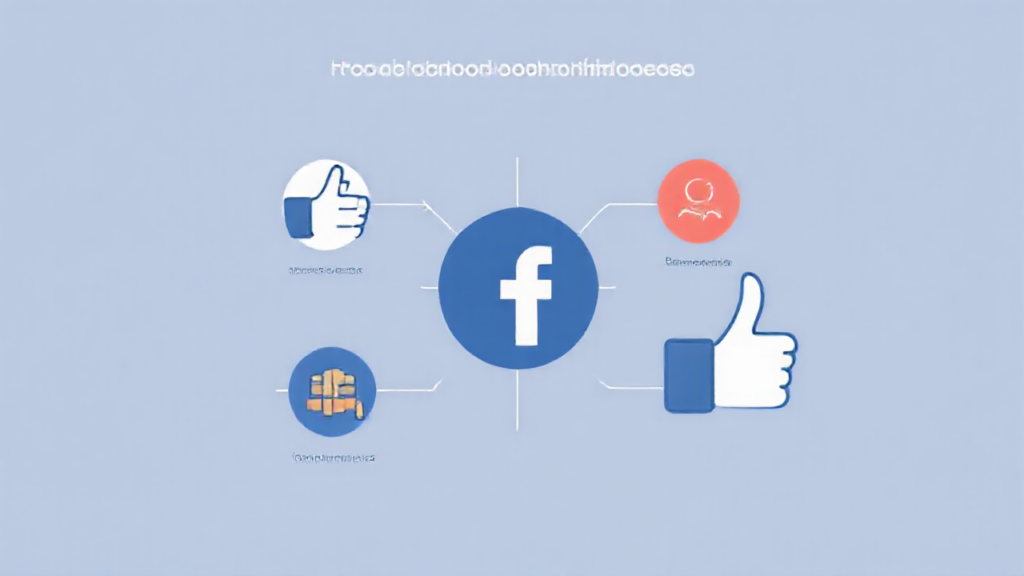 Imagem mostrando interface de um aplicativo de otimização para Facebook com gráficos de engajamento e métricas.