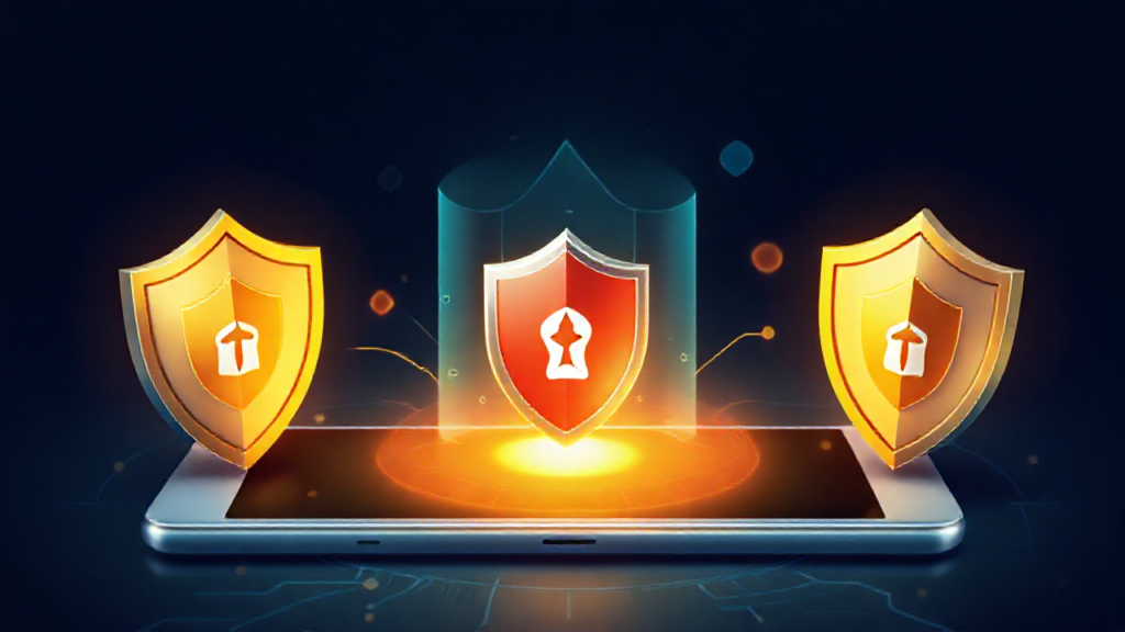 Imagem representando a proteção de smartphones com aplicativos de antivírus.