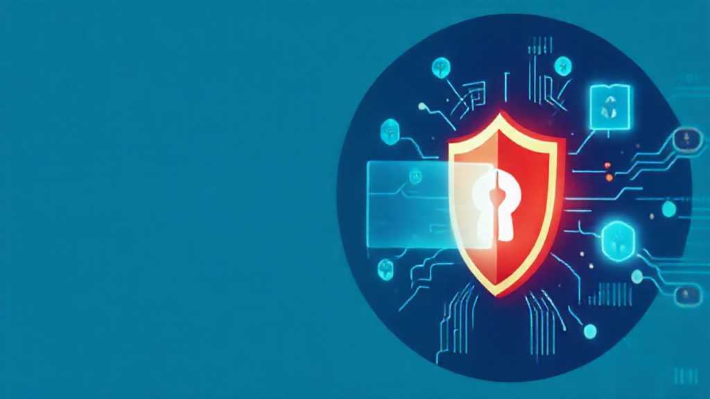 Imagem de um aplicativo de antivírus protegendo dados em um dispositivo digital.
