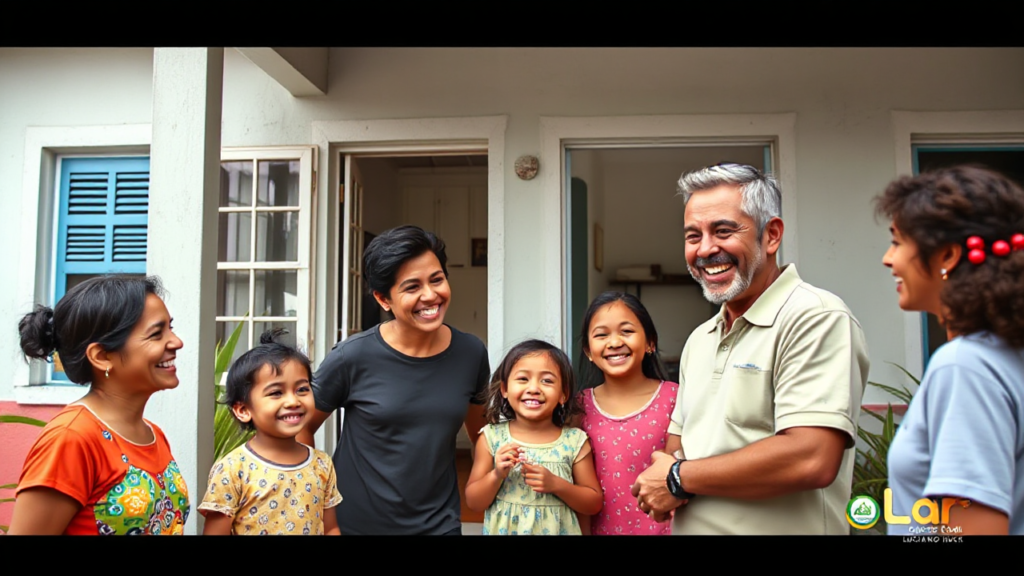 Transformação de lares no programa Lar Doce Lar com Luciano Huck.