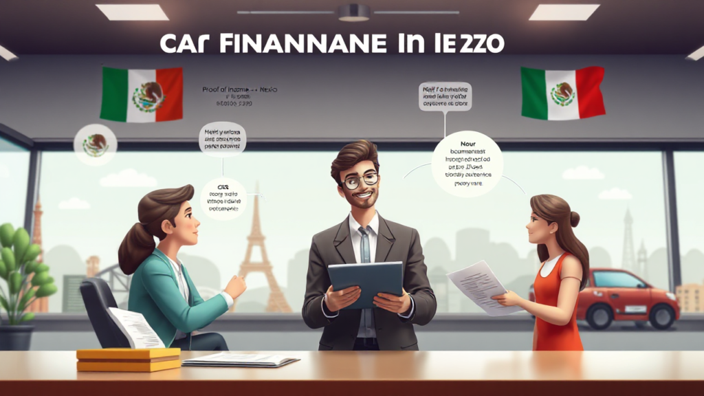 Imagem ilustrativa sobre financiamento de carros e documentos necessários para o processo.