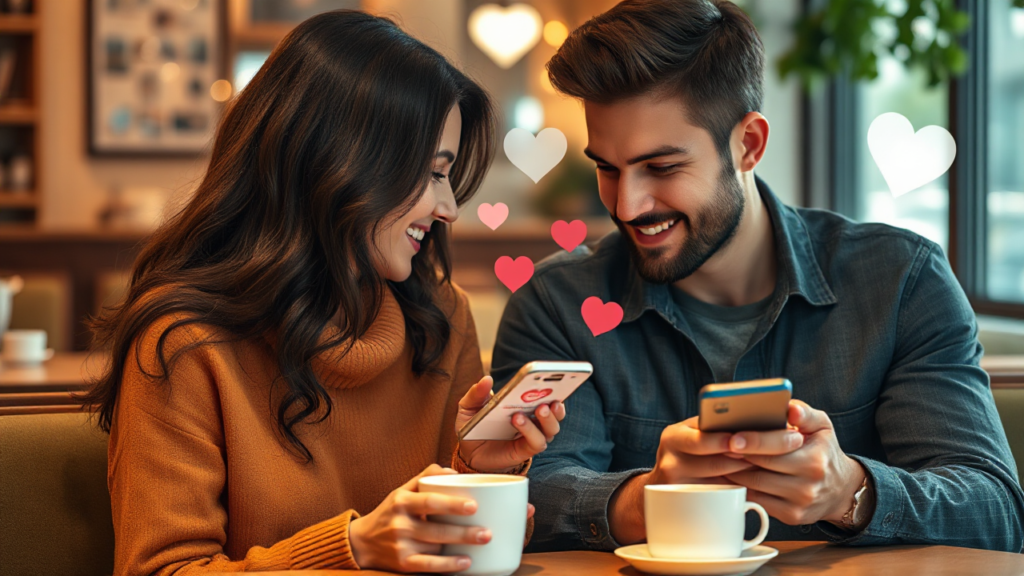 Imagem de diversos aplicativos de encontros na tela de um smartphone.