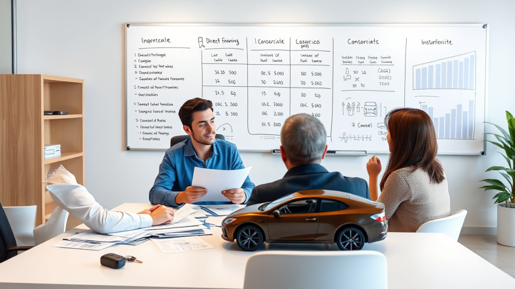 Imagem representativa sobre financiamento de veículos, ilustrando opções de crédito para compra de carros.