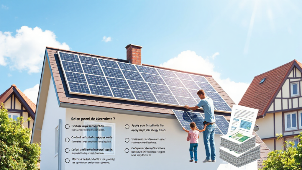 Imagem ilustrativa sobre auxílio na instalação de painéis solares.