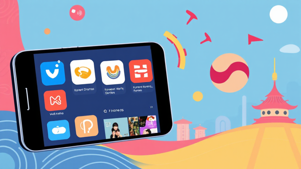 Imagem destacada sobre aplicativos gratuitos para assistir séries coreanas no celular.