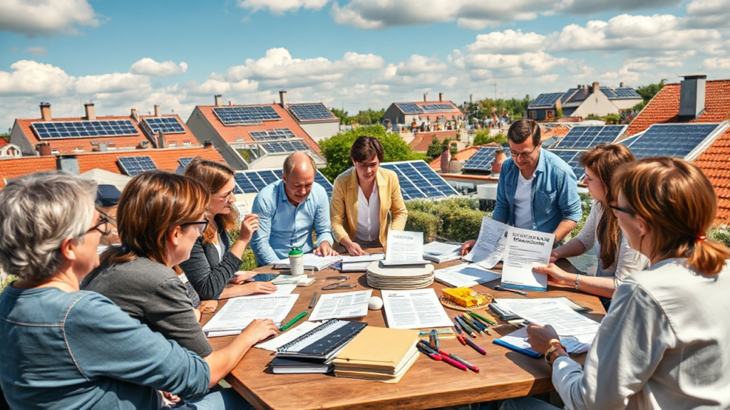 Documentação necessária para o auxílio na instalação de painéis solares.