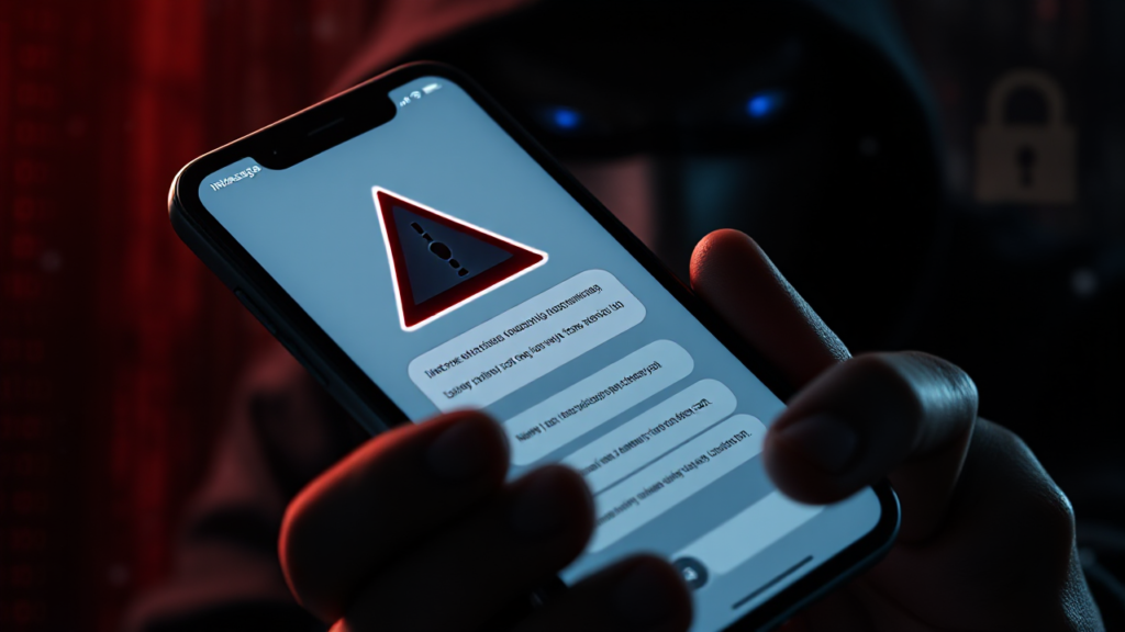 Imagem ilustrativa abordando aplicativos espiões que acessam mensagens no iMessage.